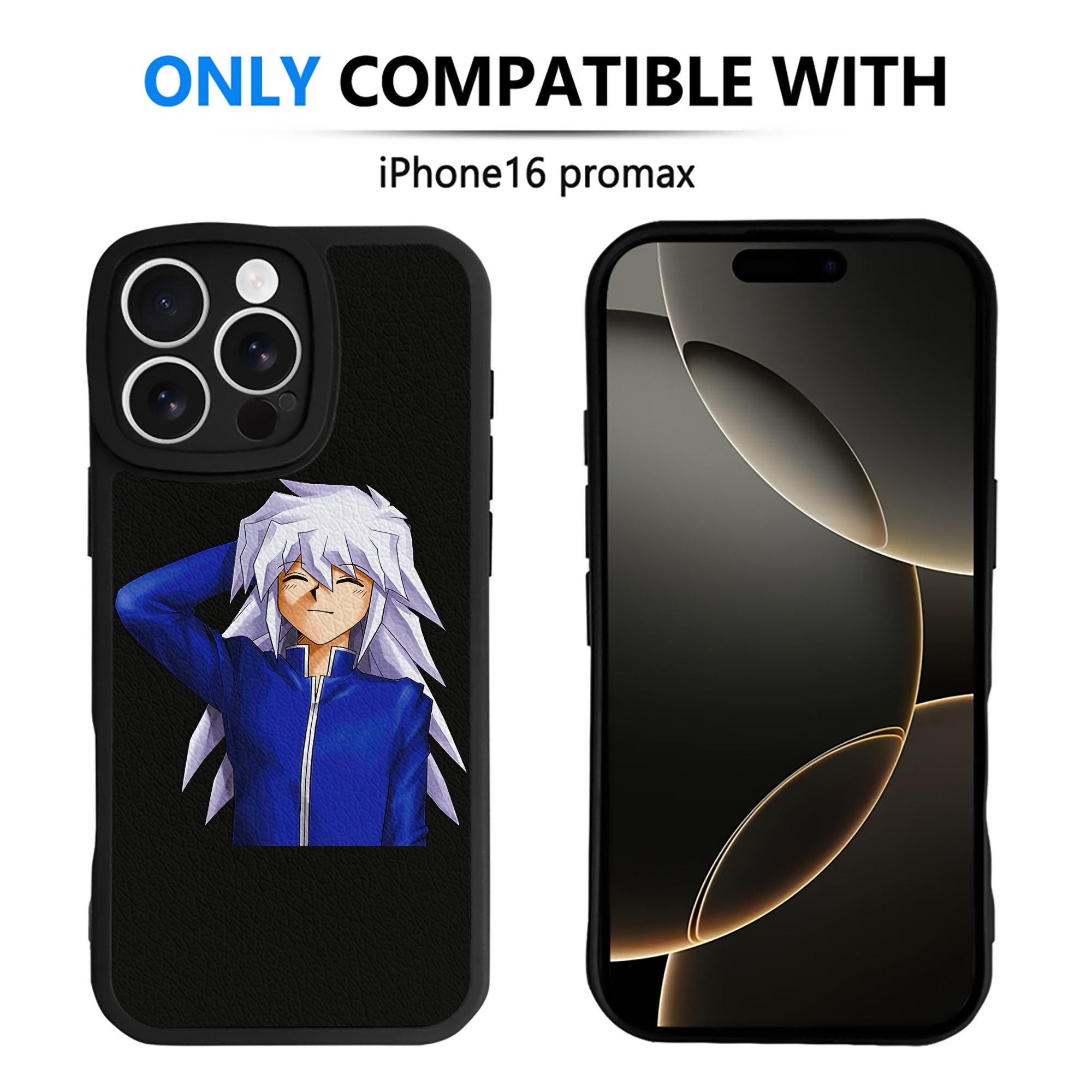 （画像用） 遊☆戯☆王 Yu-Gi-Oh! 【iPhone 16シリーズ対応】シリコンスマホケース（レザー調） 材質：シリコン